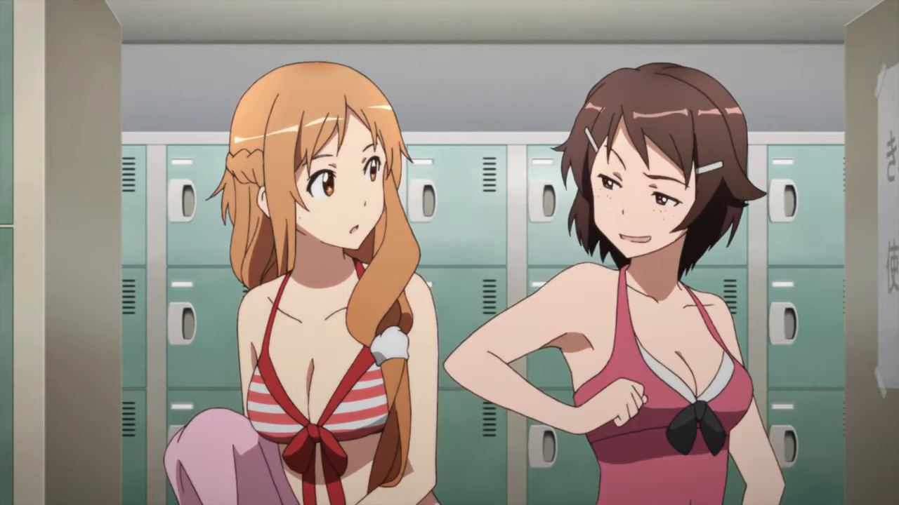 SAO Asuna get dressed swimsuit 25