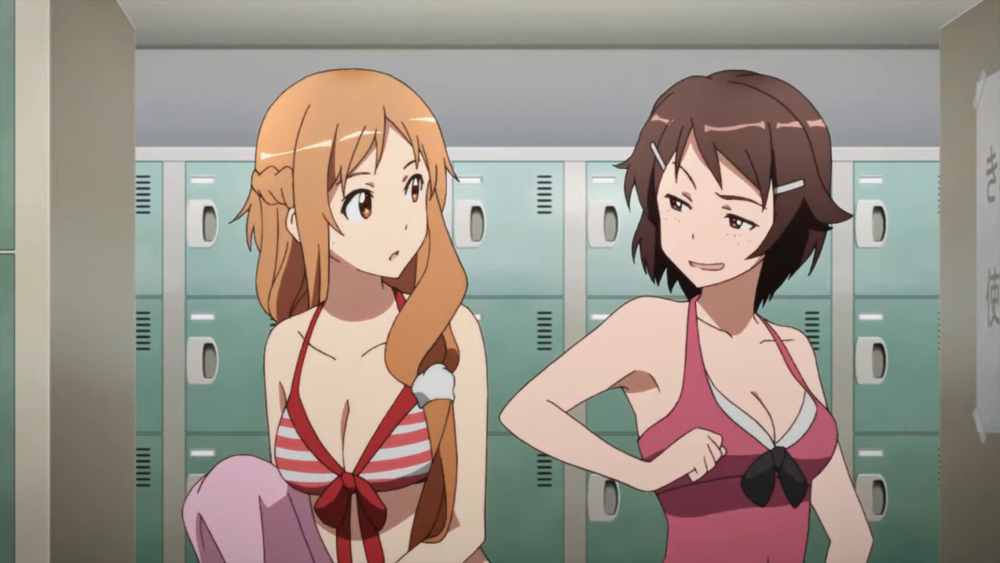 SAO Asuna get dressed swimsuit 26