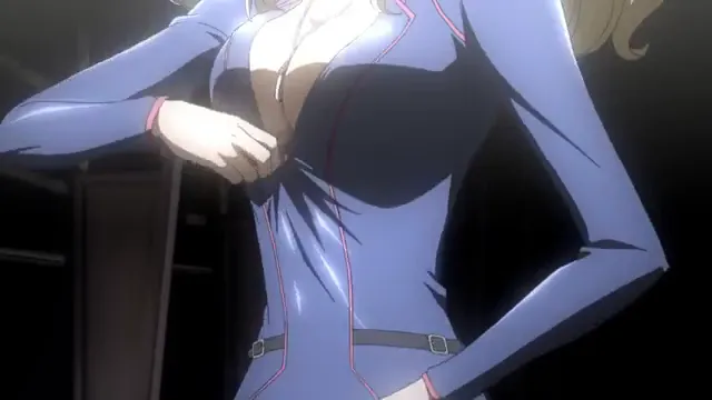 [HQ]code geass Leila changes clothes, butt 33